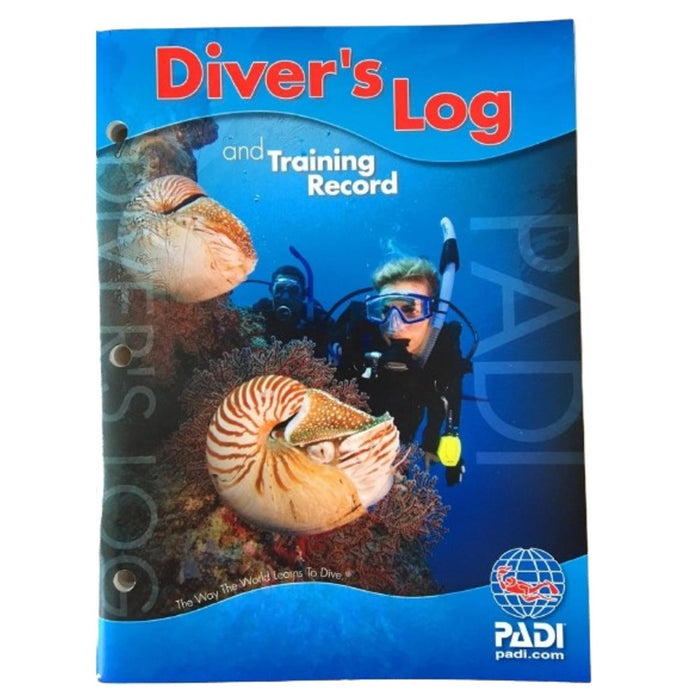 PADI Diver's Blue Log and Training Record (70047) Rev. 3.0