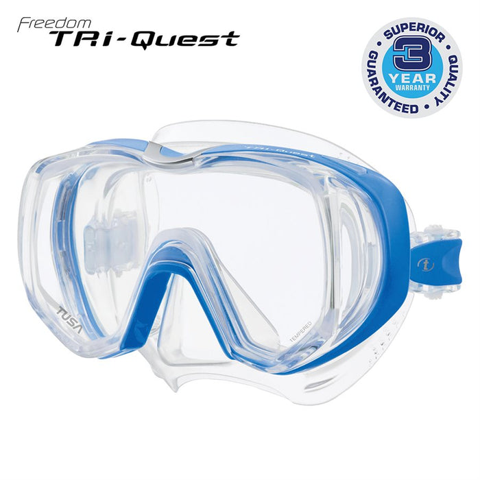 Tusa Freedom Tri-Quest SCUBA Diving Mask