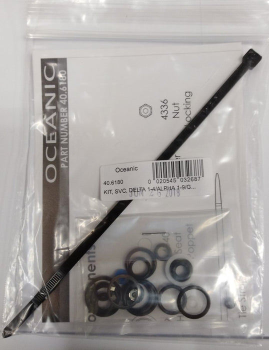 Oceanic 40-6180 Parts Kit for Second Stage Delta 1.4 / Alpha 1.9 / GT3 / Gamma / Exp / Magnet / Swivel Octo / Slim 1.2