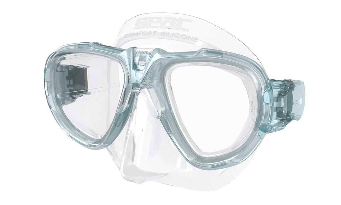 SEAC Fox Dual Lens Spearfishing Freediving Snorkeling Scuba Diving Mask