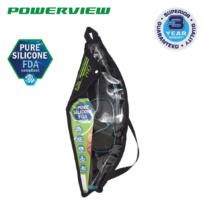 Tusa Powerview Adult Dry Mask and Snorkel Set (UM-24/USP-250)