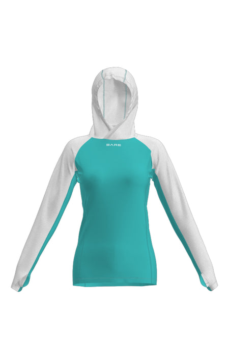 Bare Eclipse Hooded Women's Rashguard 50+ UV and PFC Free