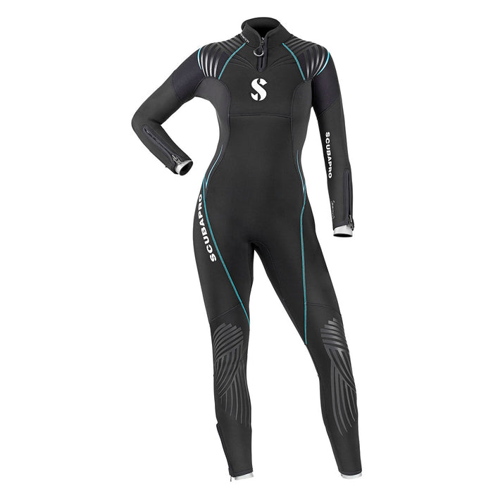Scubapro Definition Steamer 5mm Women's Full Suit Black/Turquoise