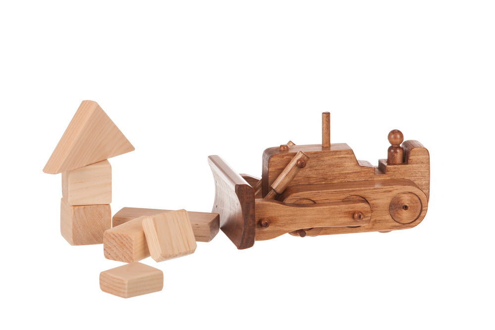 Amish Buggy Toys Wooden Heavy Equipment Truck Playset CPSIA Kid Safe Finish