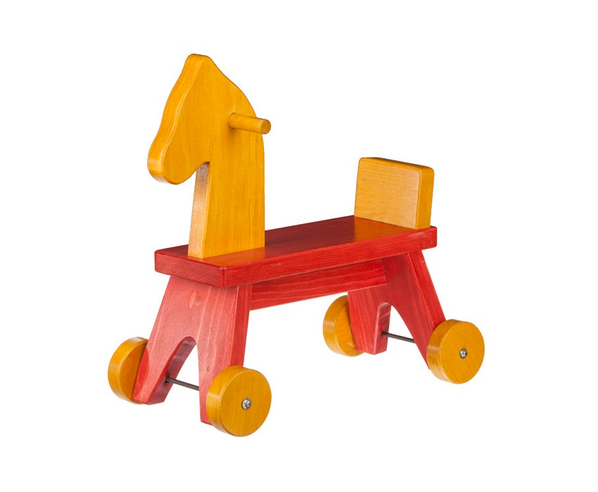 Amish Buggy Toys Kids Wooden Riding Horse