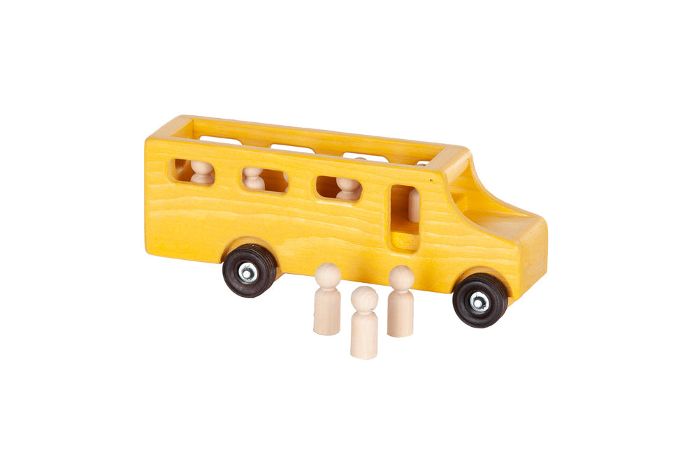 Amish Buggy Toys Wooden Toy School Bus with Little People CPSIA Kid Safe Finish