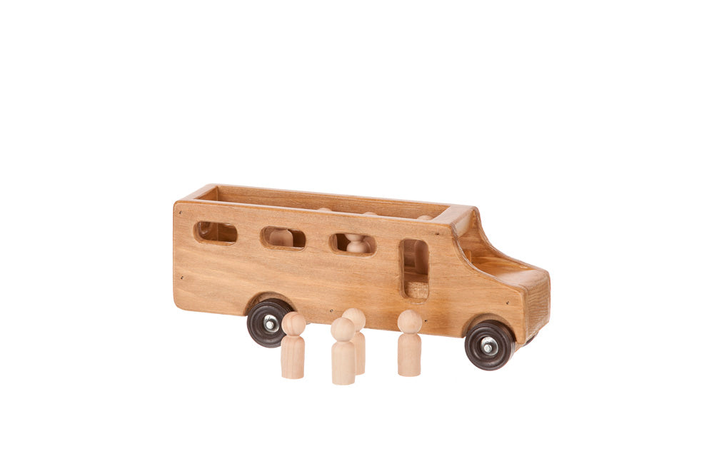 Amish Buggy Toys Wooden Toy School Bus with Little People CPSIA Kid Safe Finish