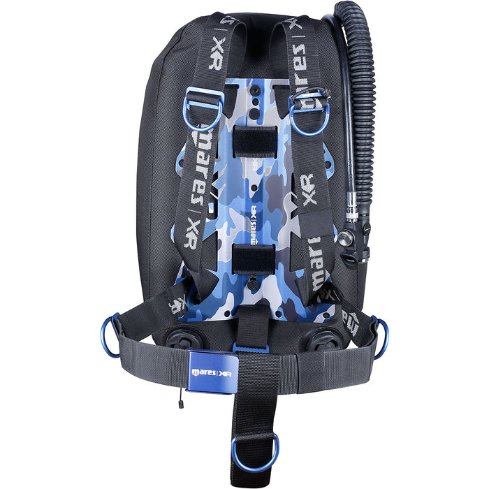 Mares Blue Battle Single Backmount Set