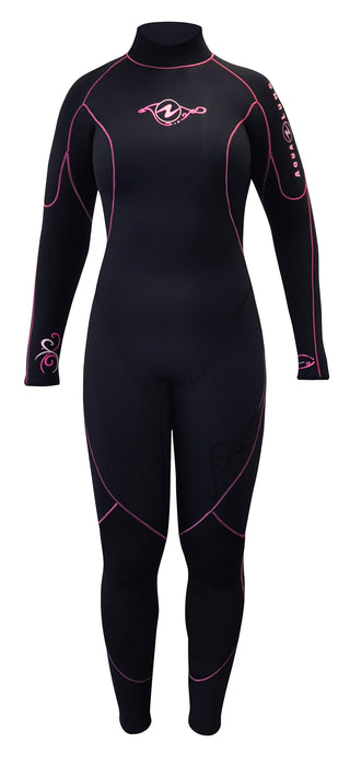 Aqua Lung Womens AquaFlex 3mm Back-Zip Scuba Diving Wet Jumpsuit