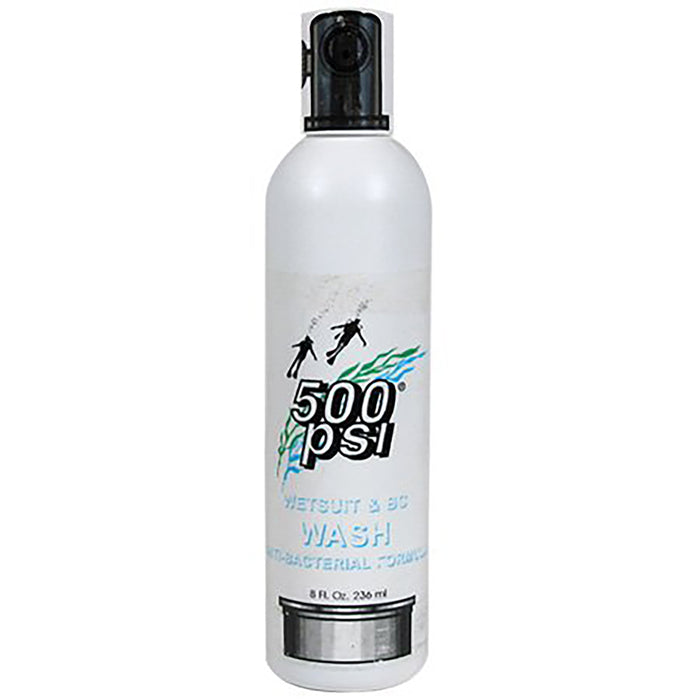 500 PSI Wetsuit Wash Bottle – 8 fl. oz. Cleaner for Wetsuits & BCDs