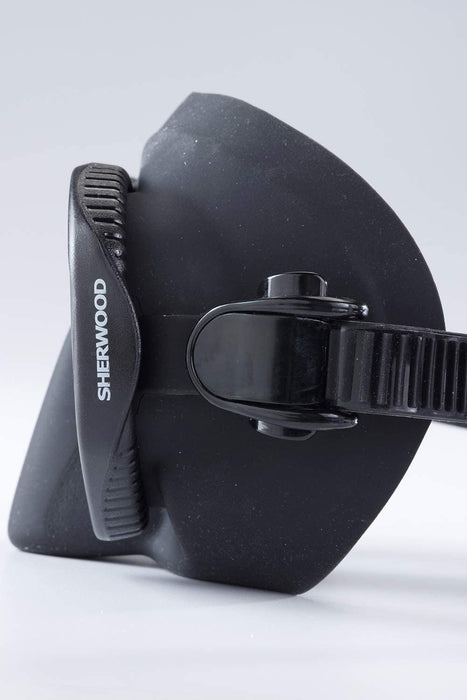 Sherwood Onyx Diving Mask, Black Silicone