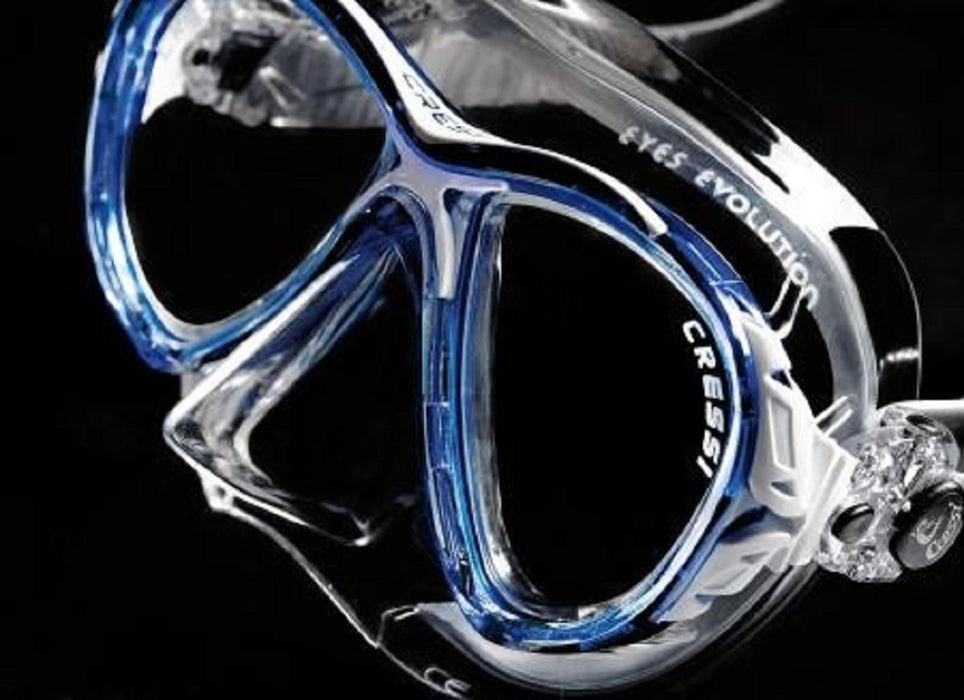 Cressi Adult High-End Scuba Diving Mask, Made in the Revolutionary Crystal Silicone - Big Eyes Evolution Crystal: Made in Italy