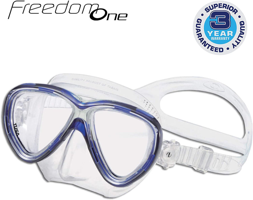 Tusa Freedom One Scuba Diving Mask for Superior Fit, Comfort & Performance