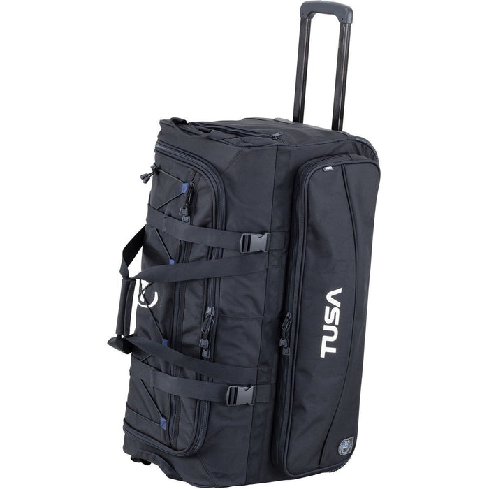 Tusa Dive Gear Roller Duffle Bag, Black