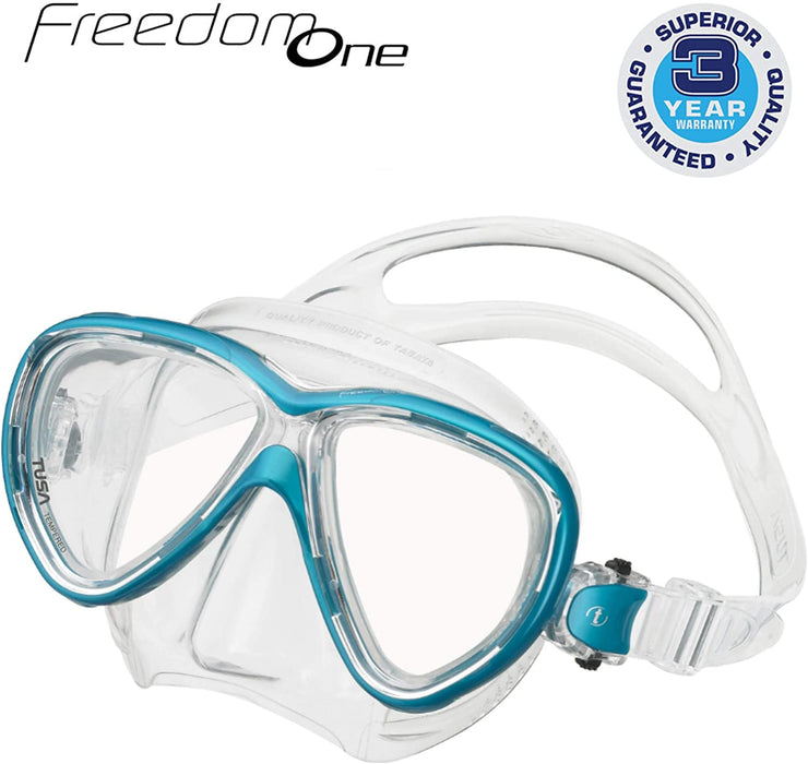 Tusa Freedom One Scuba Diving Mask for Superior Fit, Comfort & Performance