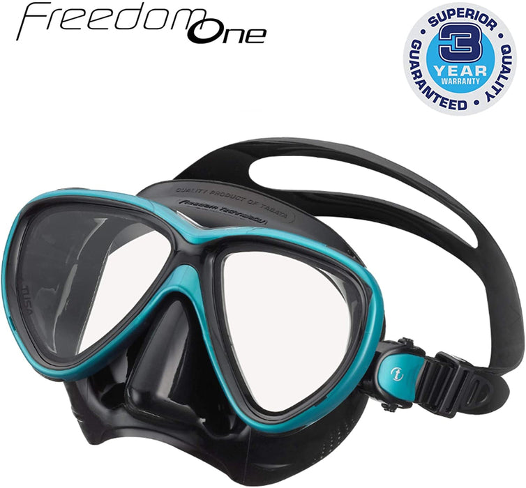 Tusa Freedom One Scuba Diving Mask for Superior Fit, Comfort & Performance