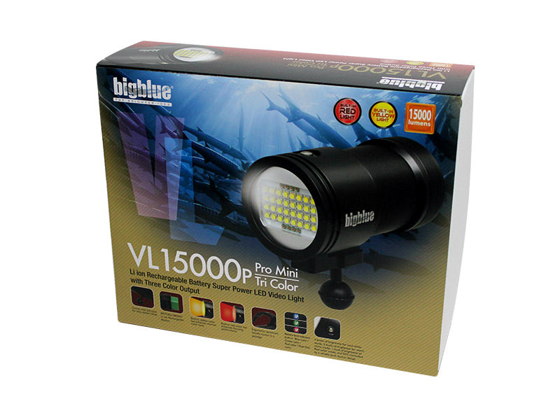 Bigblue VL15000P Pro TriColor Mini Video Light with Protective Case