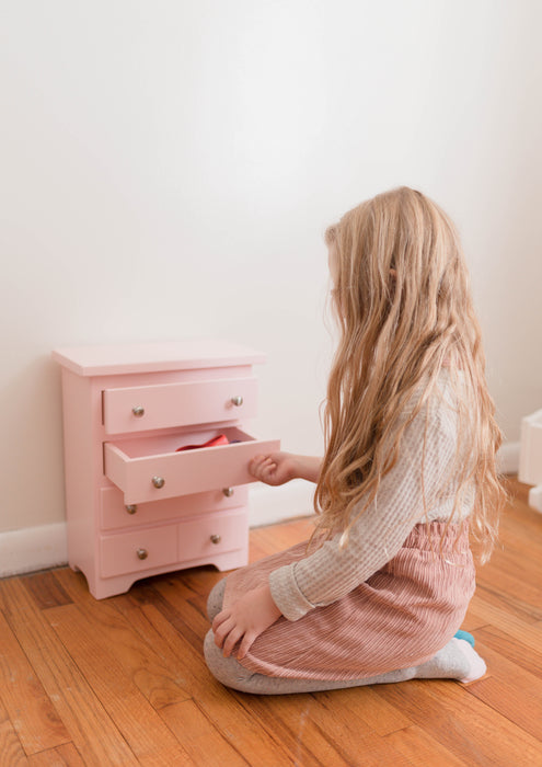 Amish Buggy Toys Rebekah’s Collection Kids Wooden Doll Furniture Chest of Drawers - Ships Assembled