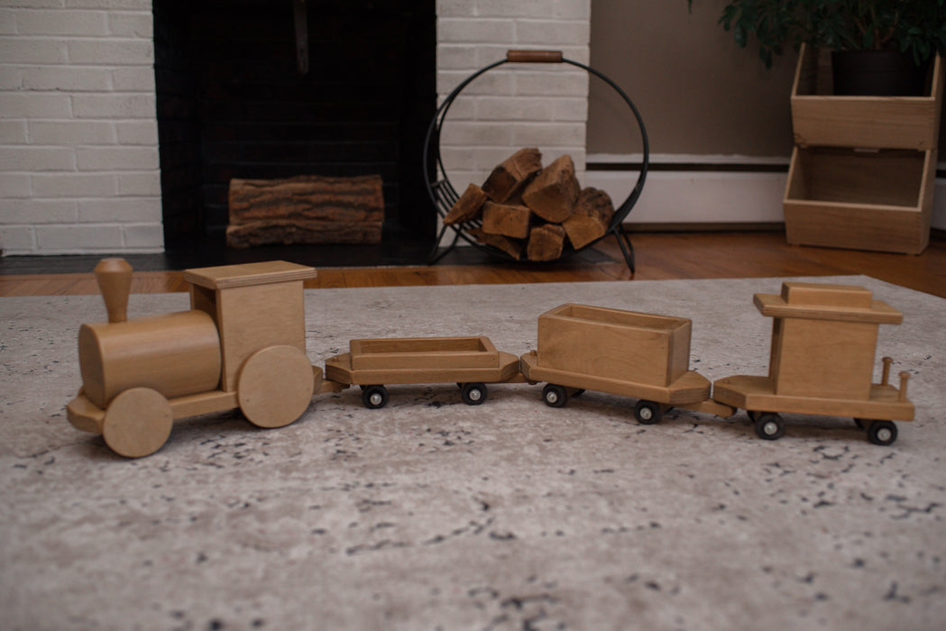 Amish Buggy Toys Kids Wooden Toy Freight Train