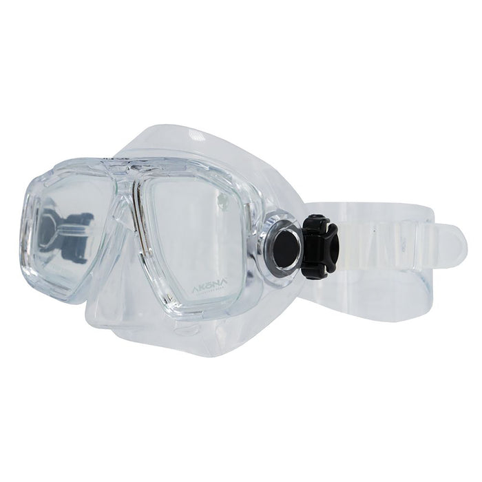 Akona Wahoo Jr Youth Scuba Diving Mask - Scuba-Quality Design with Tempered Glass Lenses, Liquid Silicone Skirt, & Quick Disconnect Swivel Buckles