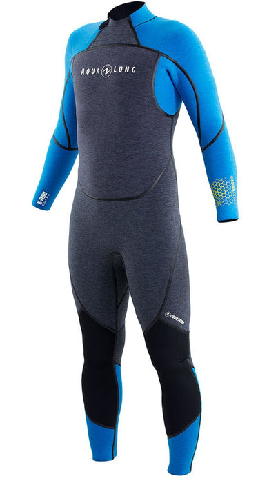 Aqua Lung Mens AquaFlex 5mm Back-Zip Scuba Diving Wet Jumpsuit