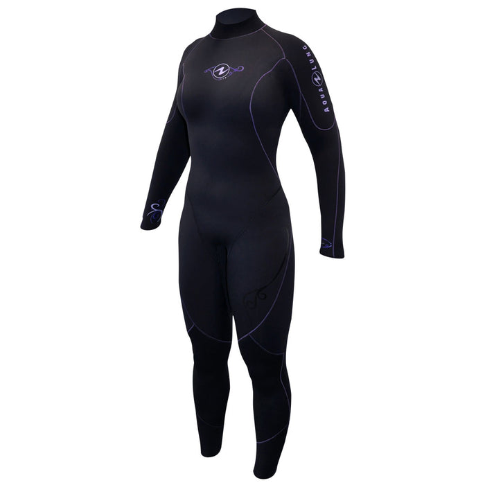 Aqua Lung Womens AquaFlex 3mm Back-Zip Scuba Diving Wet Jumpsuit