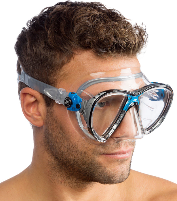 Cressi Adult High-End Scuba Diving Mask, Made in the Revolutionary Crystal Silicone - Big Eyes Evolution Crystal: Made in Italy
