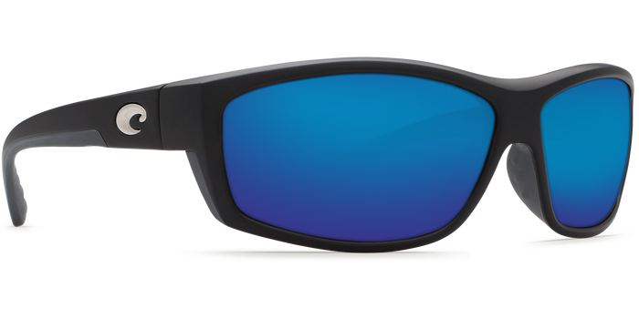 Costa Saltbreak Black, 580P Blue Mirror Sunglasses, Glass