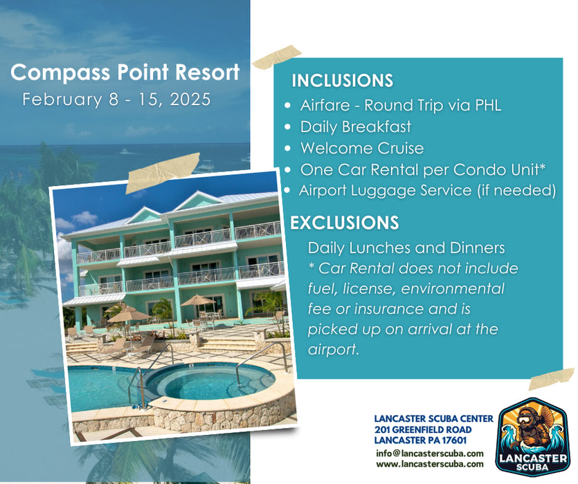 Travel 2025 Grand Cayman - Compass Point, Feb 8 - 15, 2025