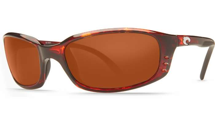 Costa Brine Tortoise, Copper 580P Mirror Sunglasses, Plastic