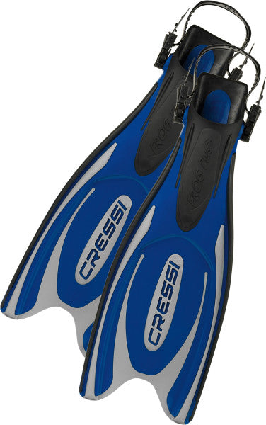 Cressi Air Mask Scuba Gear Package w/ Frog Plus Fins, Alpha Ultra Dry Snorkel & GupG Mesh Bag