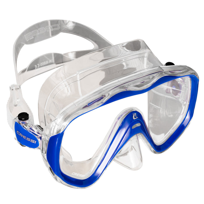 Cressi Liberty SCUBA Diving Mask: Wide View, Soft Silicone Skirt, and Easy Strap Adjustment