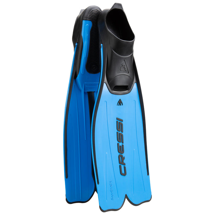 Cressi Rondinella Snorkeling Fins - Lightweight Polypropylene Blade, Comfortable Rubber Foot Pocket, Easy-On Design,