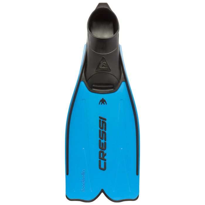 Cressi Rondinella Snorkeling Fins - Lightweight Polypropylene Blade, Comfortable Rubber Foot Pocket, Easy-On Design,