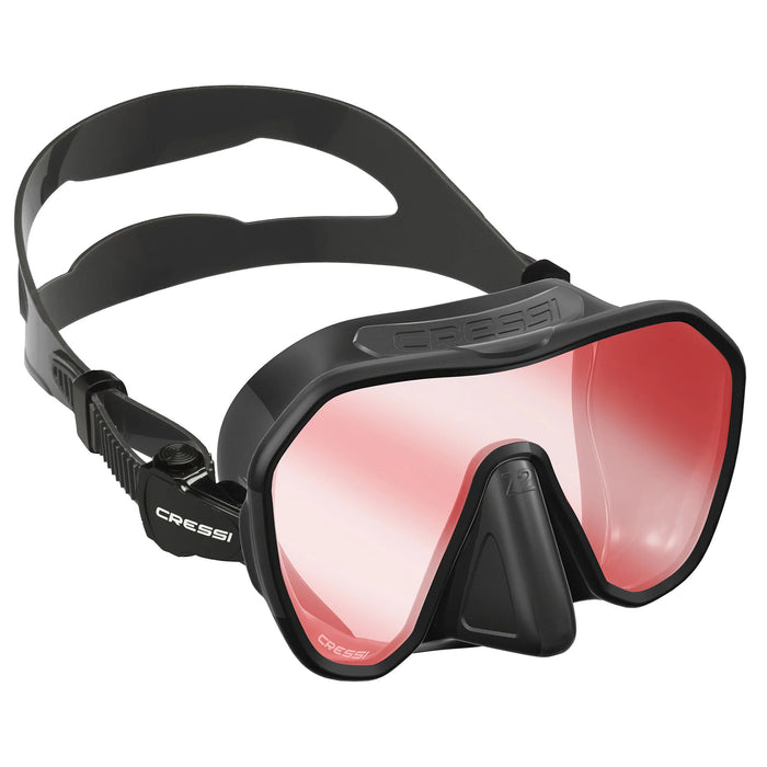 Cressi Z2 Frameless Dive Mask: Ultra-Light, Wide-View Design and Tiltable Buckles