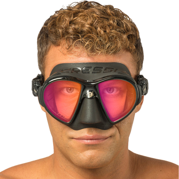 Cressi Zeus Diving Mask – Ultra Low Volume, Frameless Design with FOG STOP System