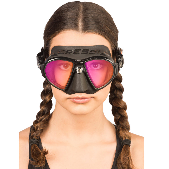 Cressi Zeus Diving Mask – Ultra Low Volume, Frameless Design with FOG STOP System