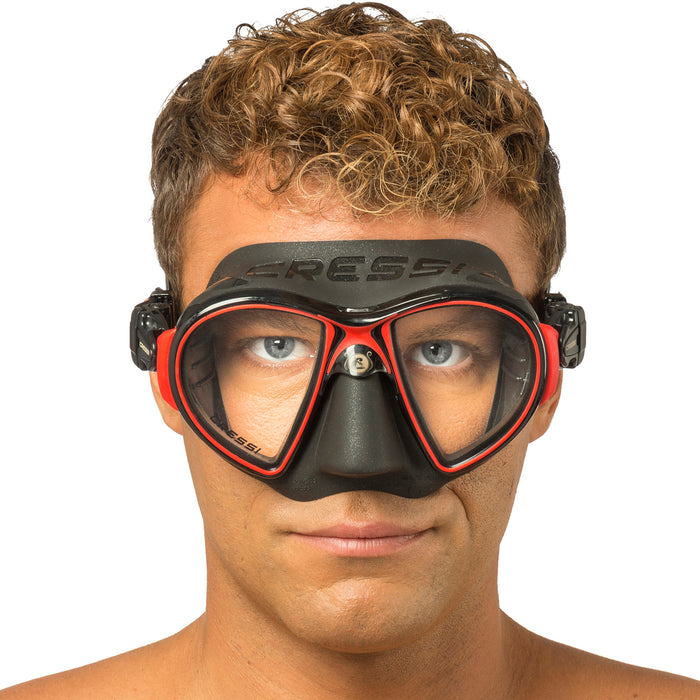 Cressi Zeus Diving Mask – Ultra Low Volume, Frameless Design with FOG STOP System