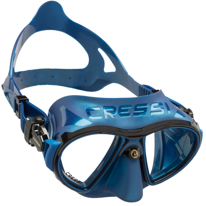 Cressi Zeus Diving Mask – Ultra Low Volume, Frameless Design with FOG STOP System