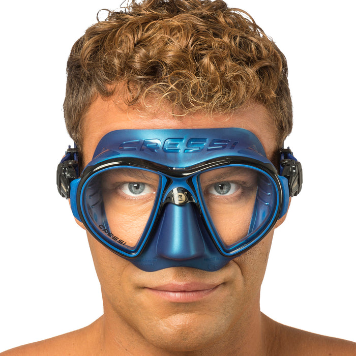 Cressi Zeus Diving Mask – Ultra Low Volume, Frameless Design with FOG STOP System