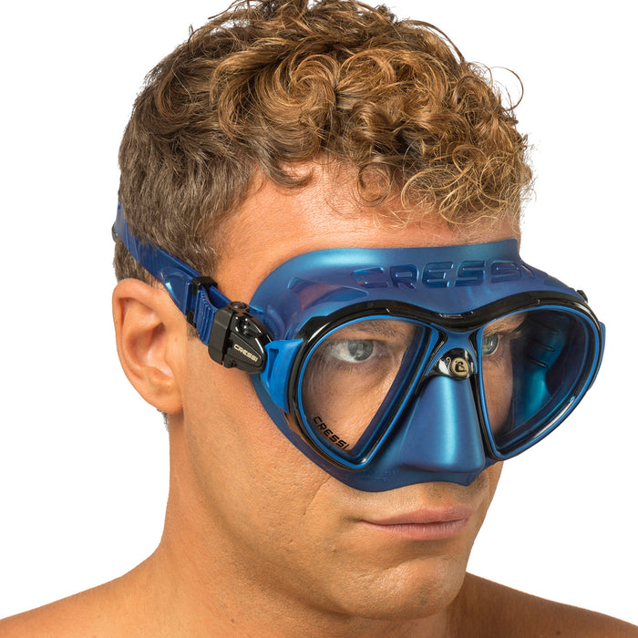 Cressi Zeus Diving Mask – Ultra Low Volume, Frameless Design with FOG STOP System
