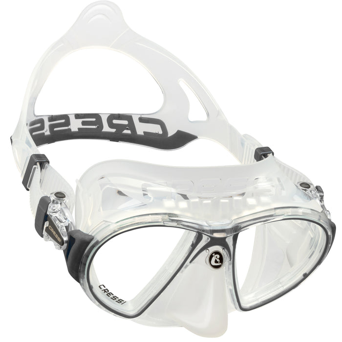 Cressi Zeus Diving Mask – Ultra Low Volume, Frameless Design with FOG STOP System