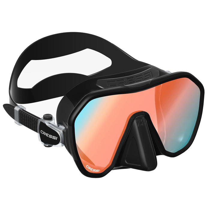 Cressi Z2S Frameless Dive Mask: Compact Design for Narrow Faces with Wide Field of View