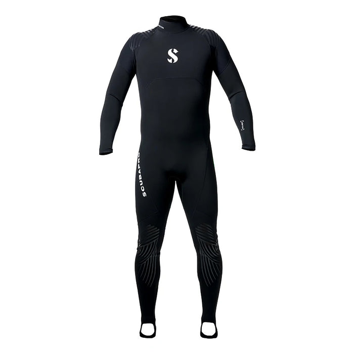 Scubapro 1mm Men's Definition Steamer Full Suit - Lightweight X-Foam Neoprene, Abrasion-Resistant, Enhanced Comfort for Pool Training & Warm-Water Diving