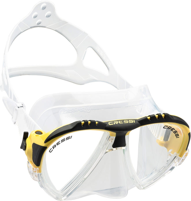 Cressi Matrix Premium Scuba Snorkel Dive Mask with Case - Made in Italy - Easy Adjustable Micrometric Buckles