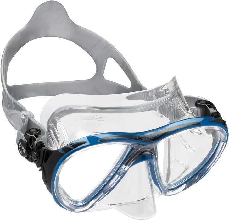 Cressi Adult High-End Scuba Diving Mask, Made in the Revolutionary Crystal Silicone - Big Eyes Evolution Crystal: Made in Italy