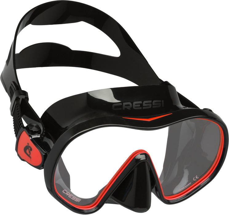 Used Cressi Z1 Frameless Mask Black/Black Item# 30552 Used Cressi Z1 Frameless Mask Black/Black Item# 30552