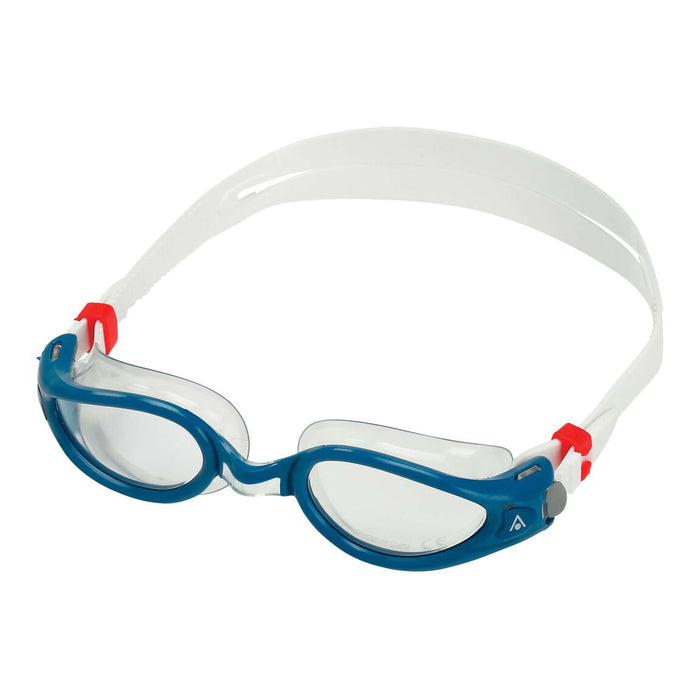Aqua Sphere Kaiman Exo Clear Lens Swim Goggles, Transparent/Petrol