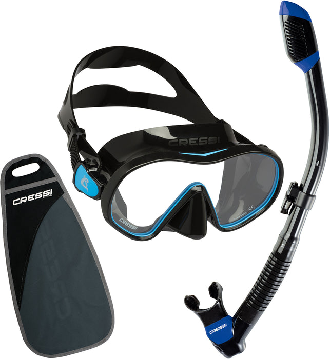 Cressi F-Dual Mask and Supernova Dry Snorkel