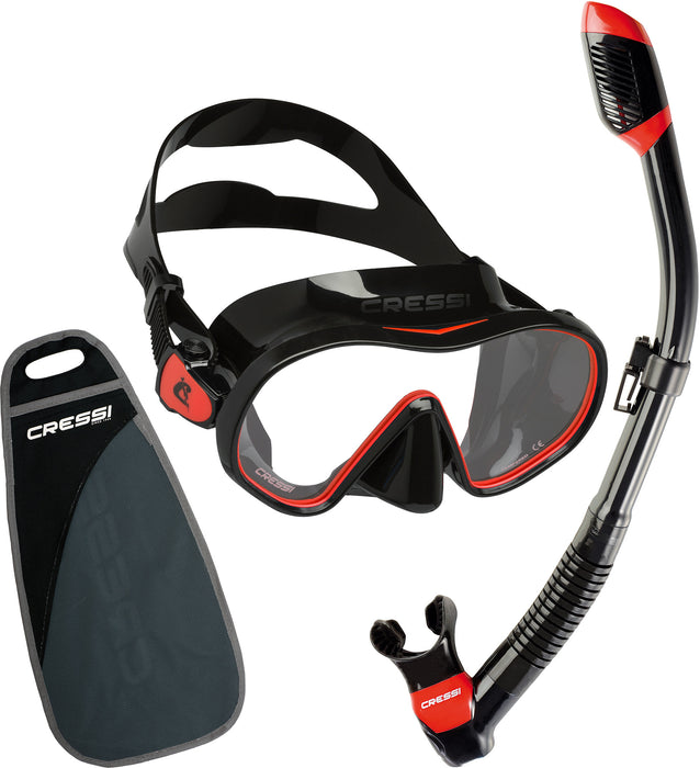 Cressi F-Dual Mask and Supernova Dry Snorkel